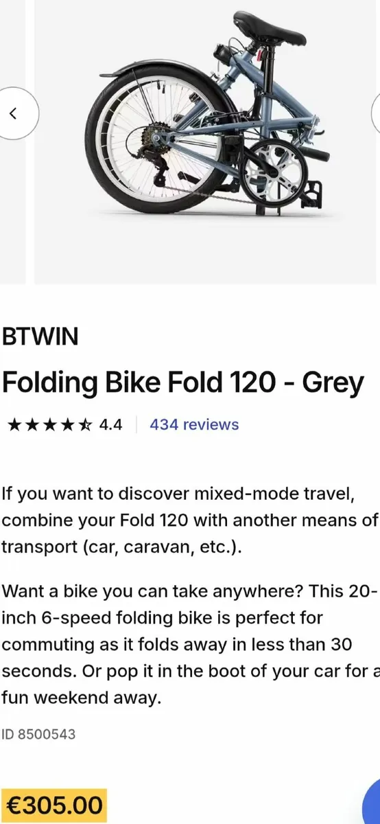 Decathlon Folding Bike - Image 1