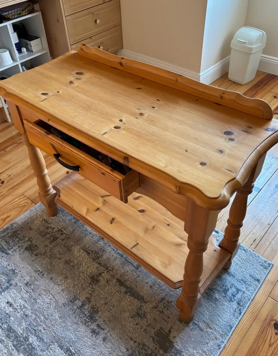 Solid Pine side table - Image 4