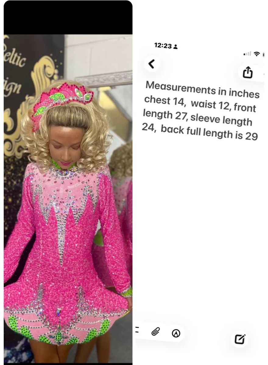 Stunning Irish dancing dress - Image 1