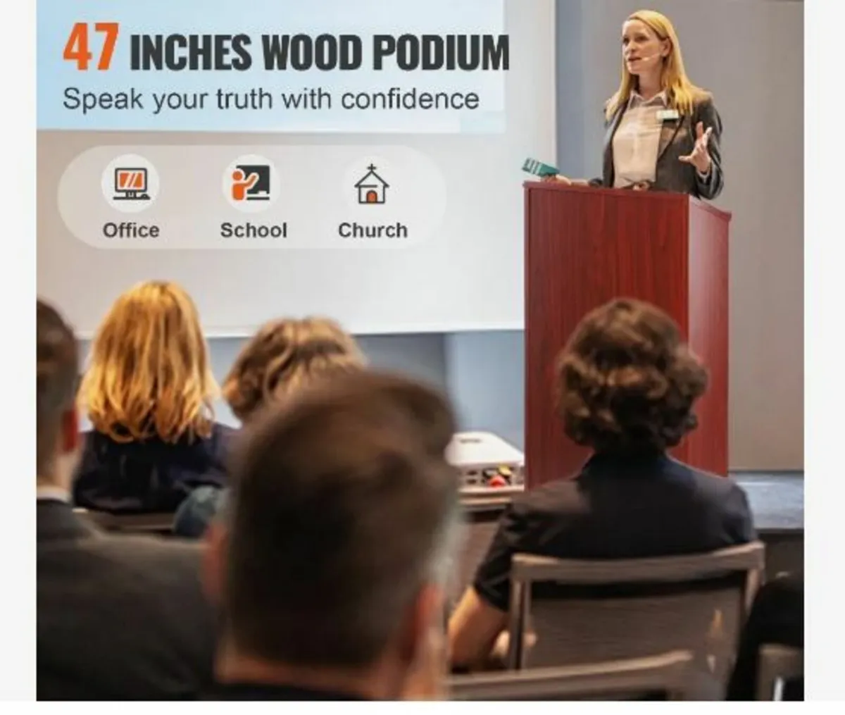 Podium Stand, 47 in Hostess Stand - Image 3