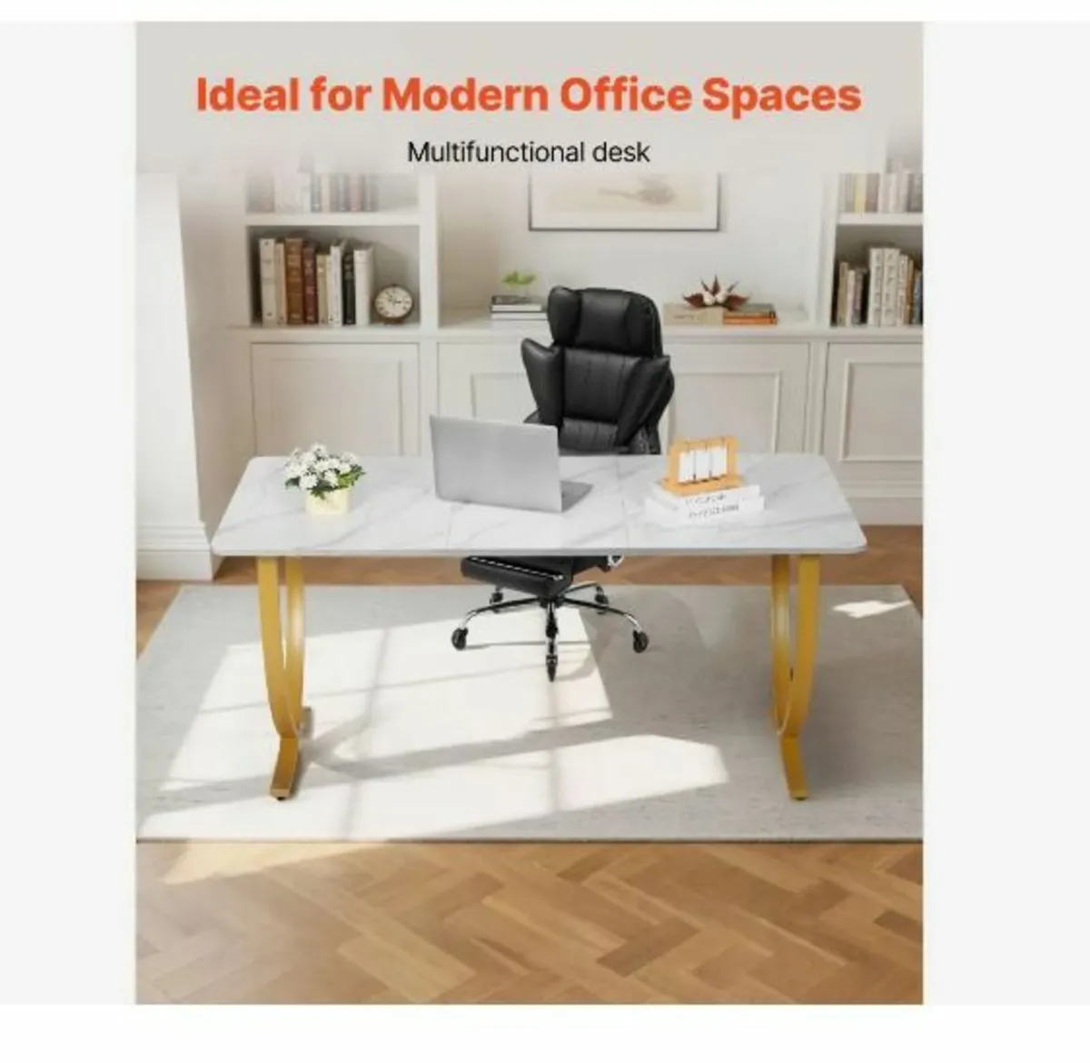 Executive Desk, 160 cm W x 80 cm D Large Office - Image 3