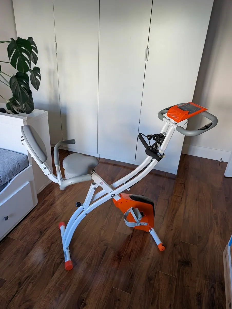 Folding Exercise Bike . 2 in 1 - Image 1
