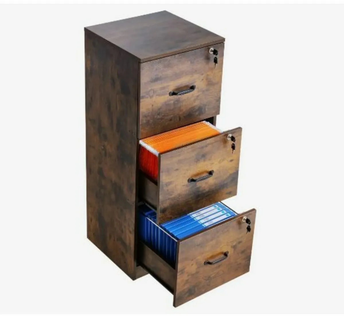 3 Drawer File Cabinet with Lock - Image 1