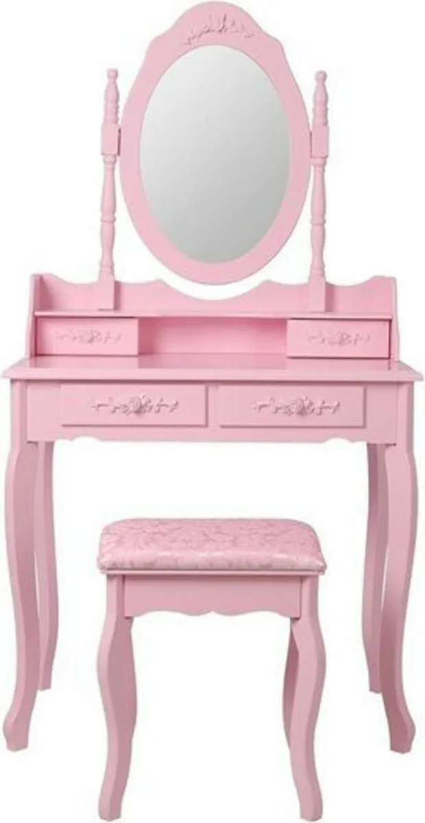 Dressing Table with stool Pink county model - Image 2
