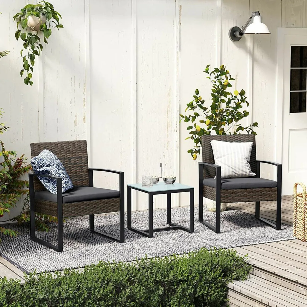 Garden chairs with table Balcony set - Image 2