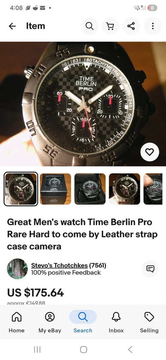 Time Berlin Pro Rare Hard to come by Leather strap - Image 2
