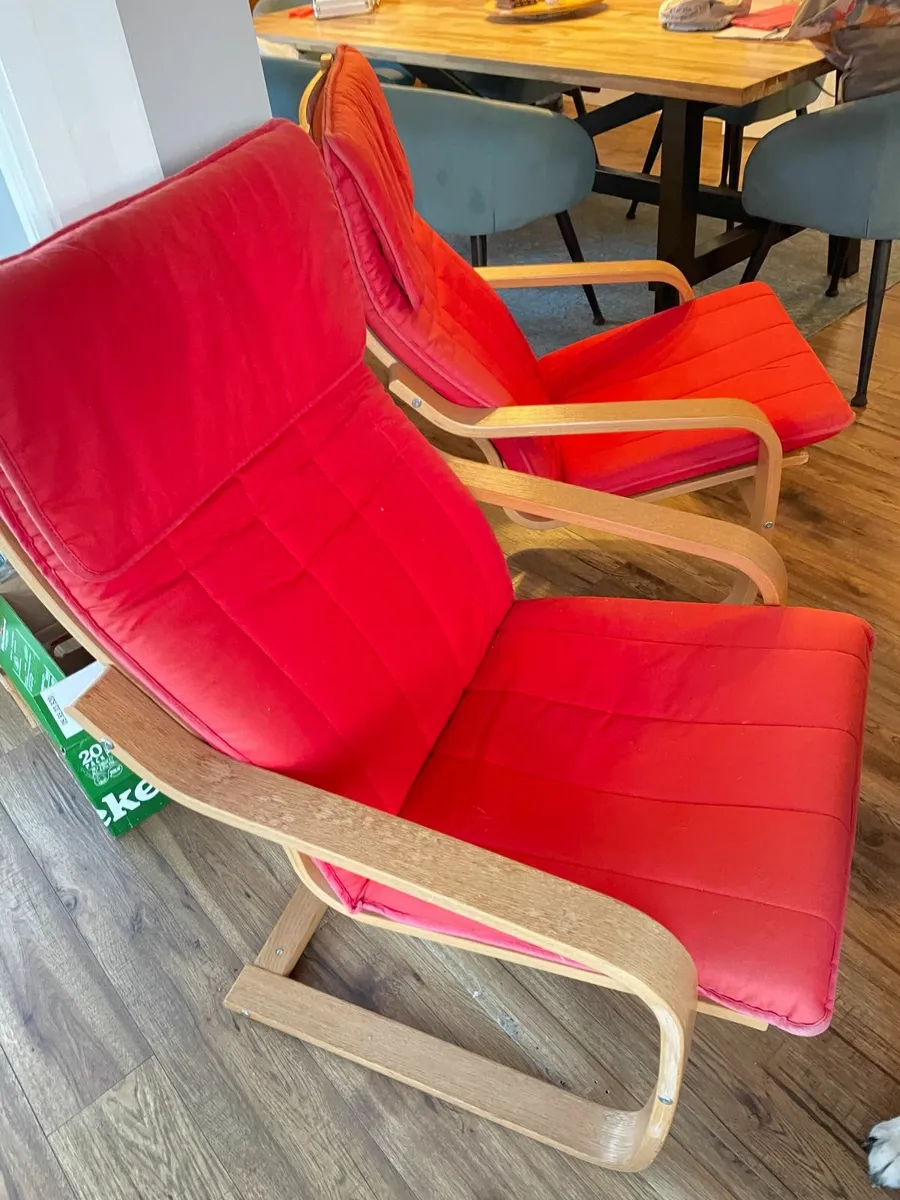 2 IKEA Poang chairs - Image 2