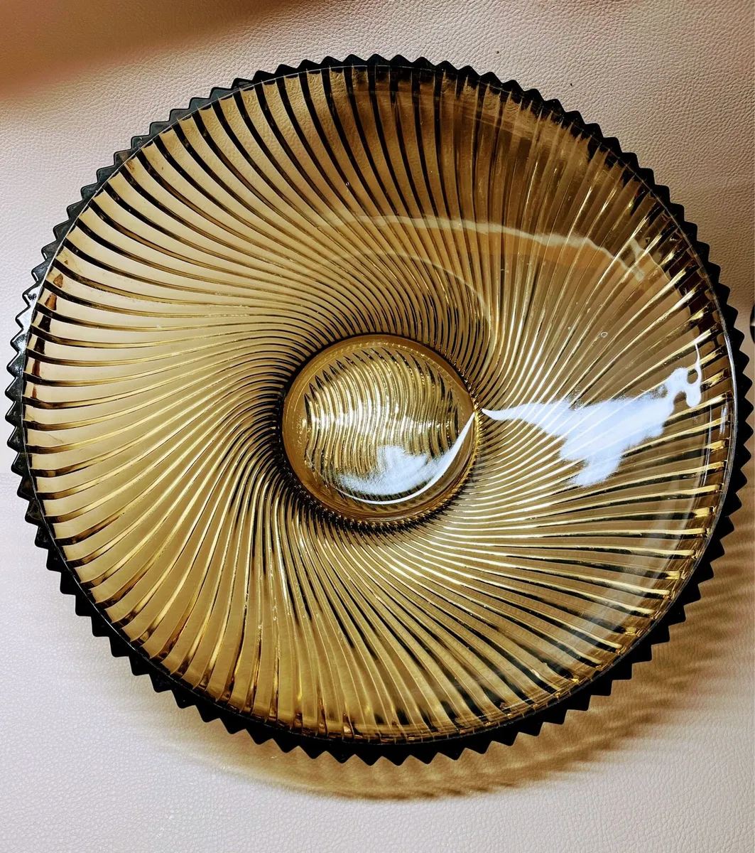 1970s Veropa Floride smoked glass bowl - Image 1