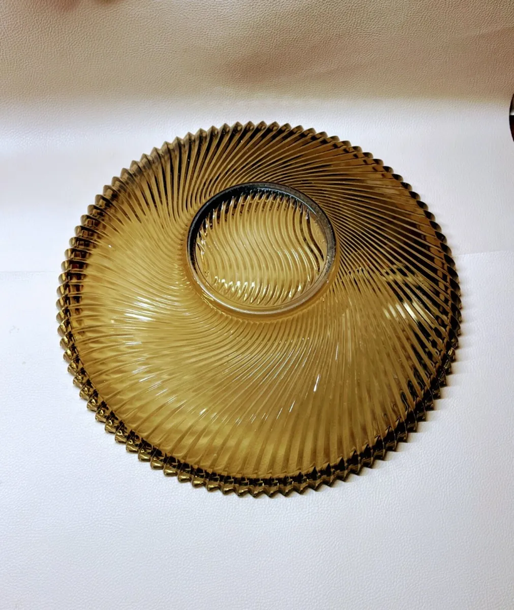 1970s Veropa Floride smoked glass bowl - Image 3