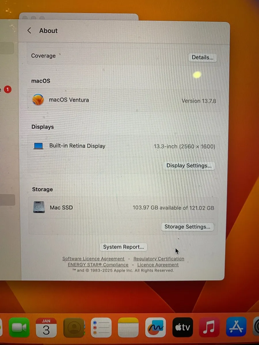2017 Apple Macbook Pro 13 I5 2.30ghz 8GB 128GB SSD - Image 4