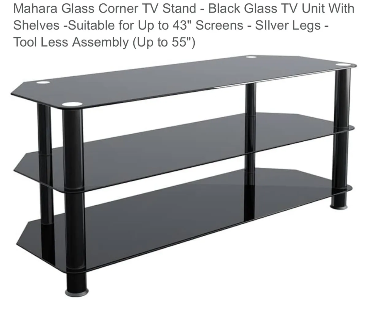 Glass TV unit