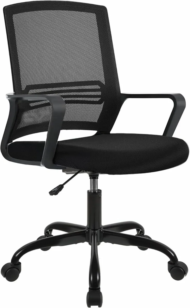 Adjustable office chair, ergonomic swivel seat - Image 1