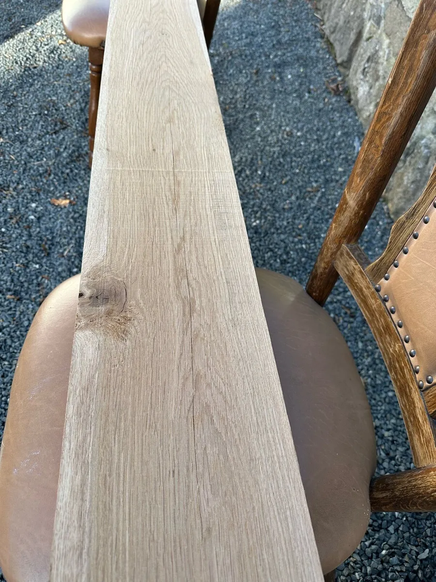 Natural solid oak beam/ mantlepiece - Image 4
