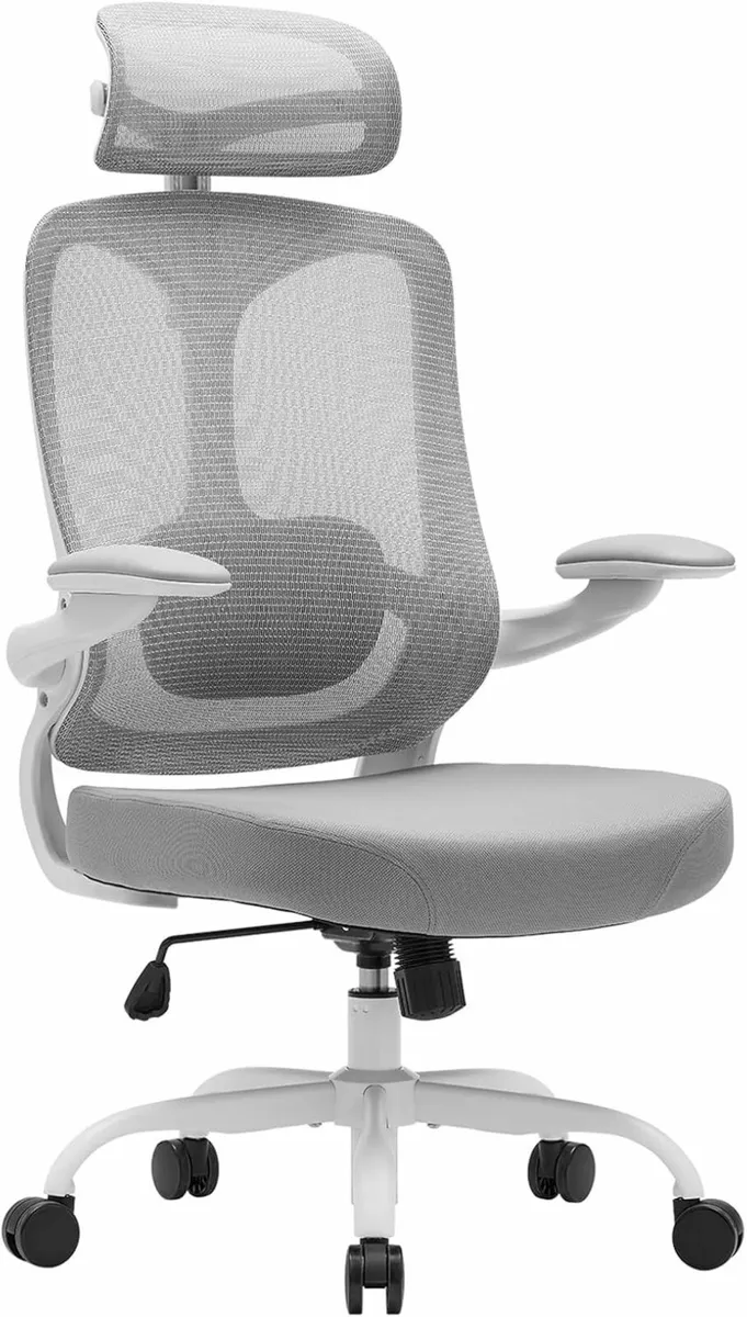 Ergonomic Office Chair Adjustable Headrest Desk - Image 1