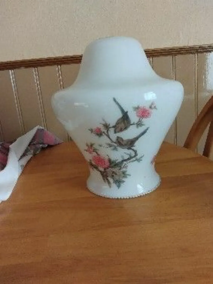 Vintage Milk glass ceiling light shade