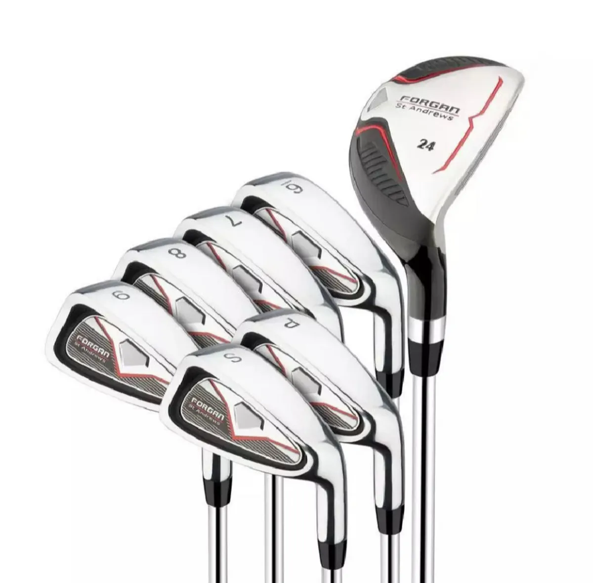 NEW Forgan F100 Irons with Hybrid Men’s Golf Clubs - Image 1
