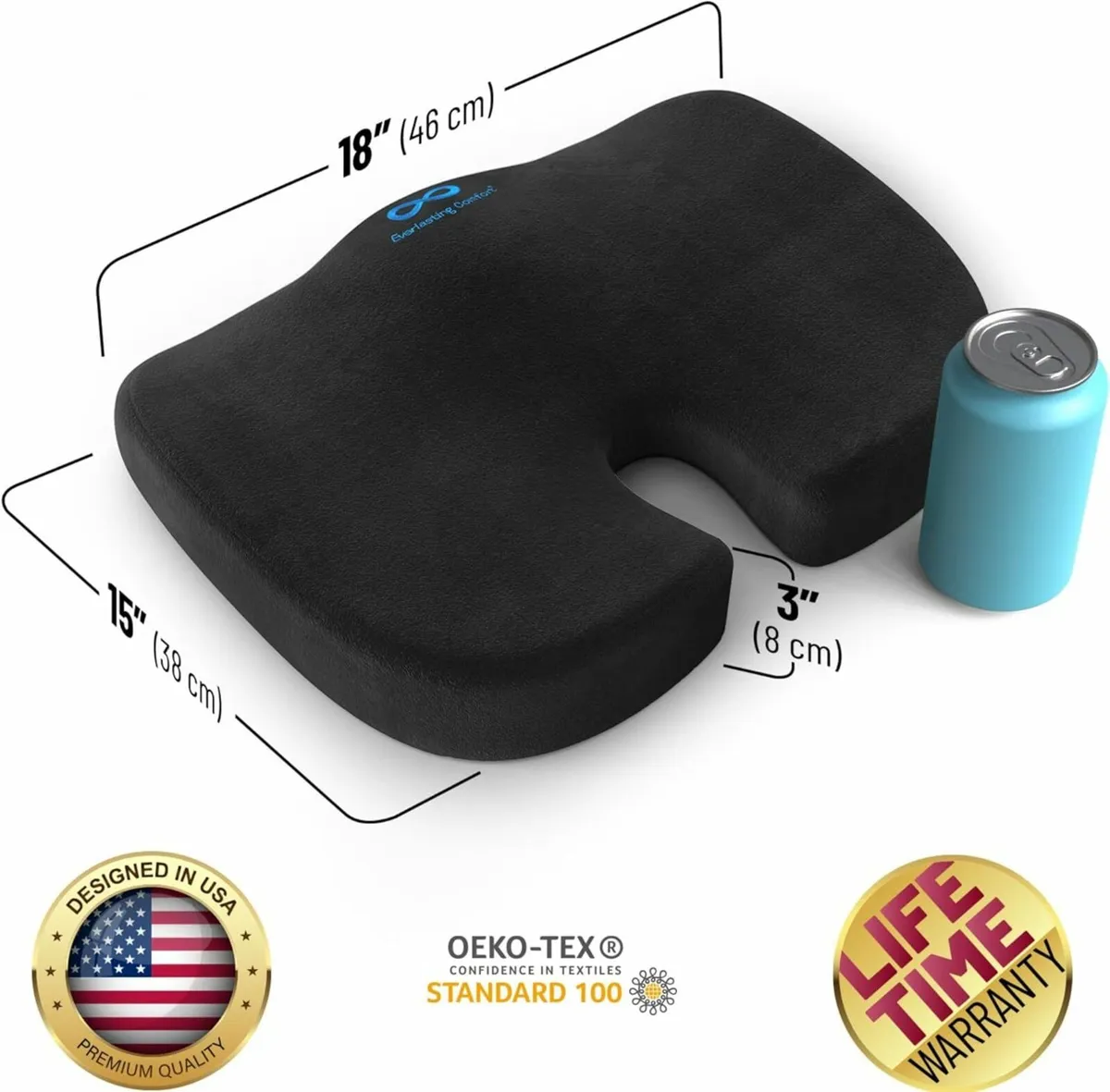 Comfort Upgraded Car Seat Cushion Memory Foam - Image 3