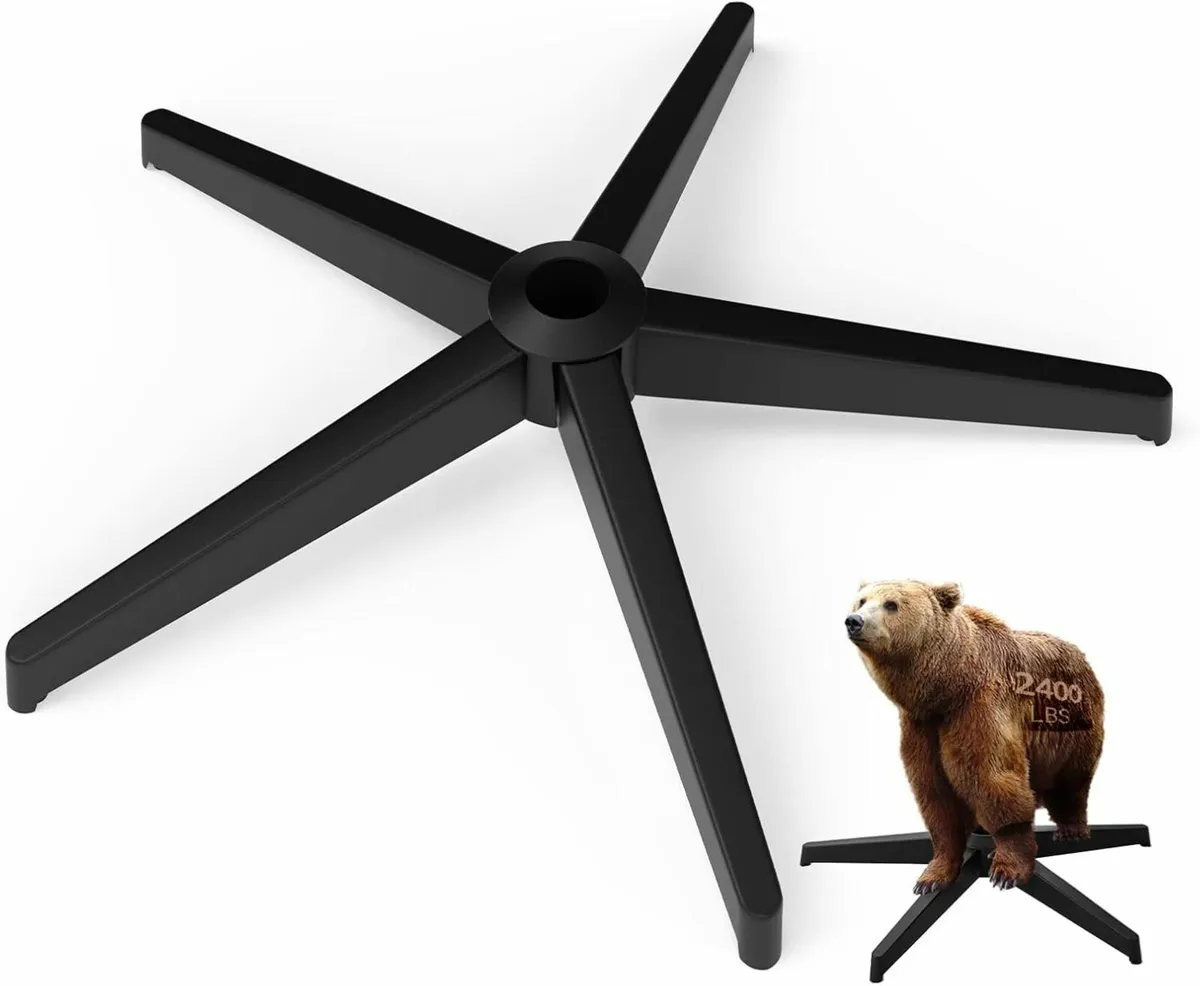 28" Heavy Duty Office Chair Replacement Base - Image 1