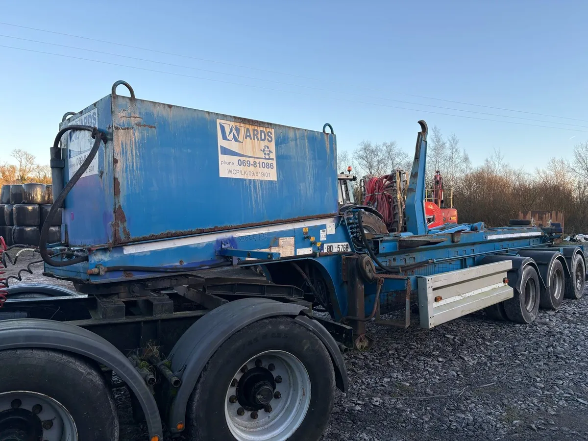 Hooklift artic trailer for sale - Image 2