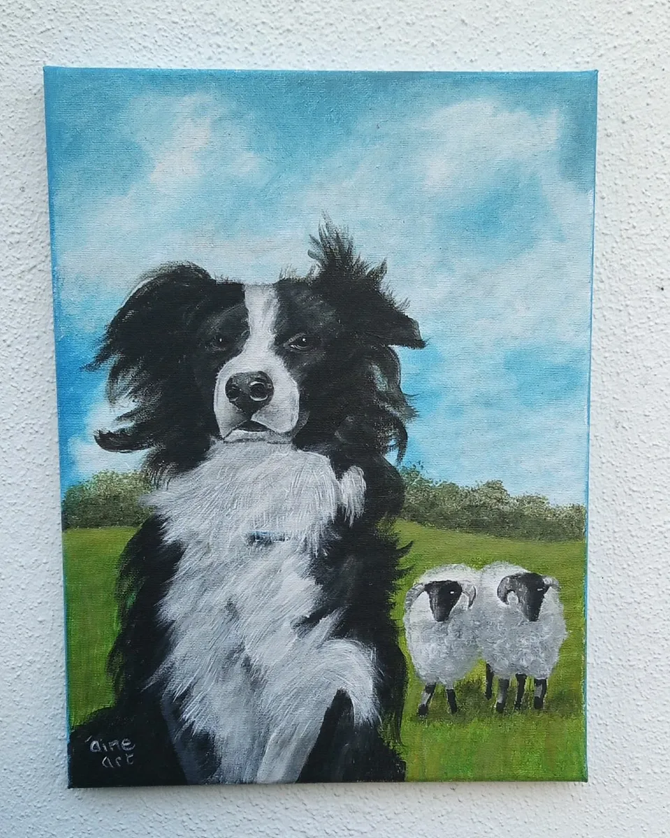 Original Painting  Shep the Sheepdog