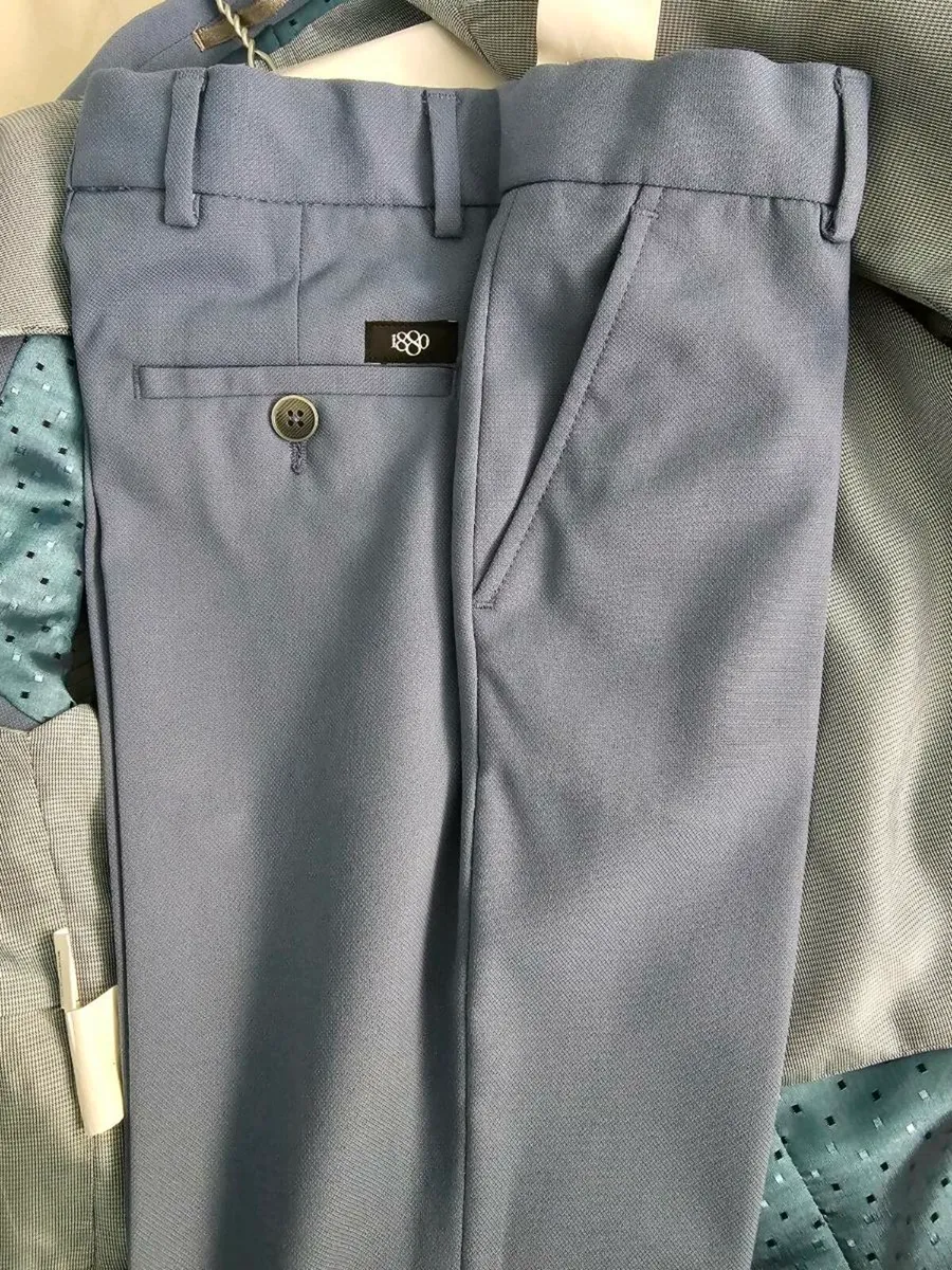 Boys Light Blue First Communion Suit - Image 3