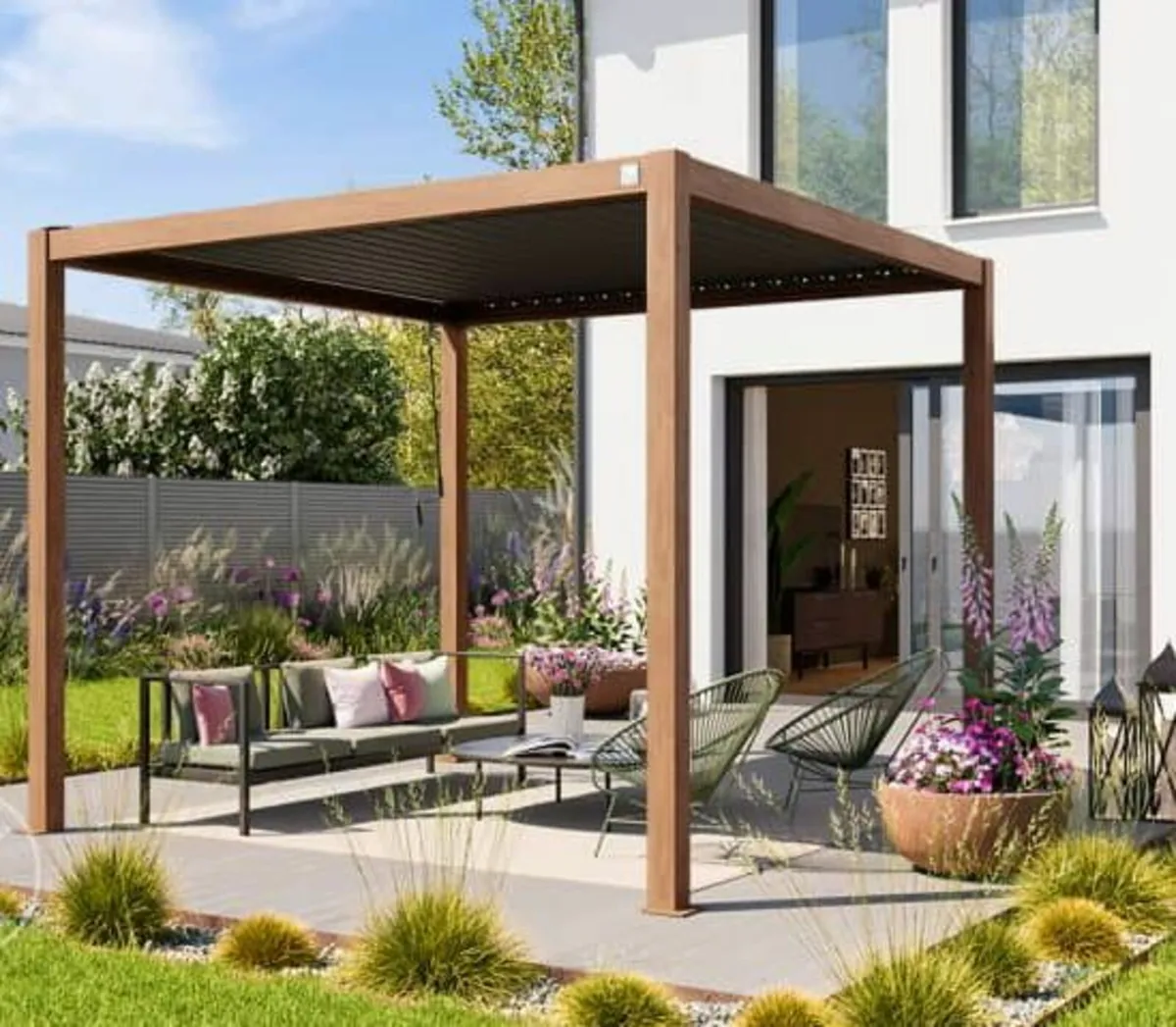 PERGOLA WITH SLATTED ROOF ...FREE DELIVERY - Image 1