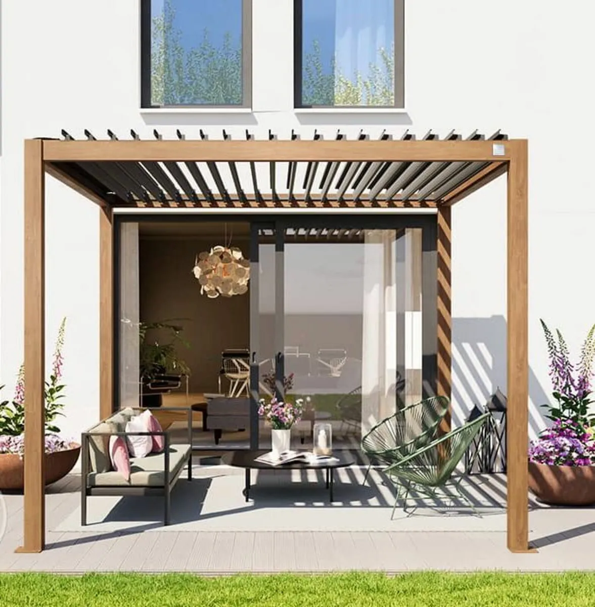 PERGOLA WITH SLATTED ROOF ...FREE DELIVERY - Image 4