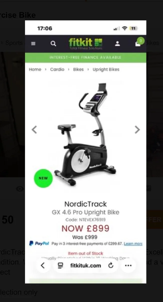 Nordic track Exercise bike - Image 3