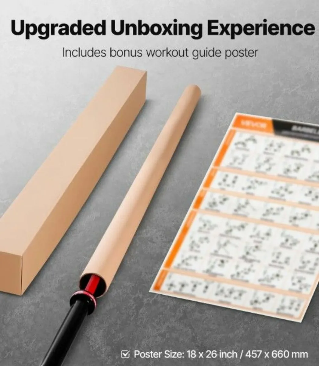 Olympic Barbell 180 cm – 50 mm (2”) | Knurled Gri - Image 2