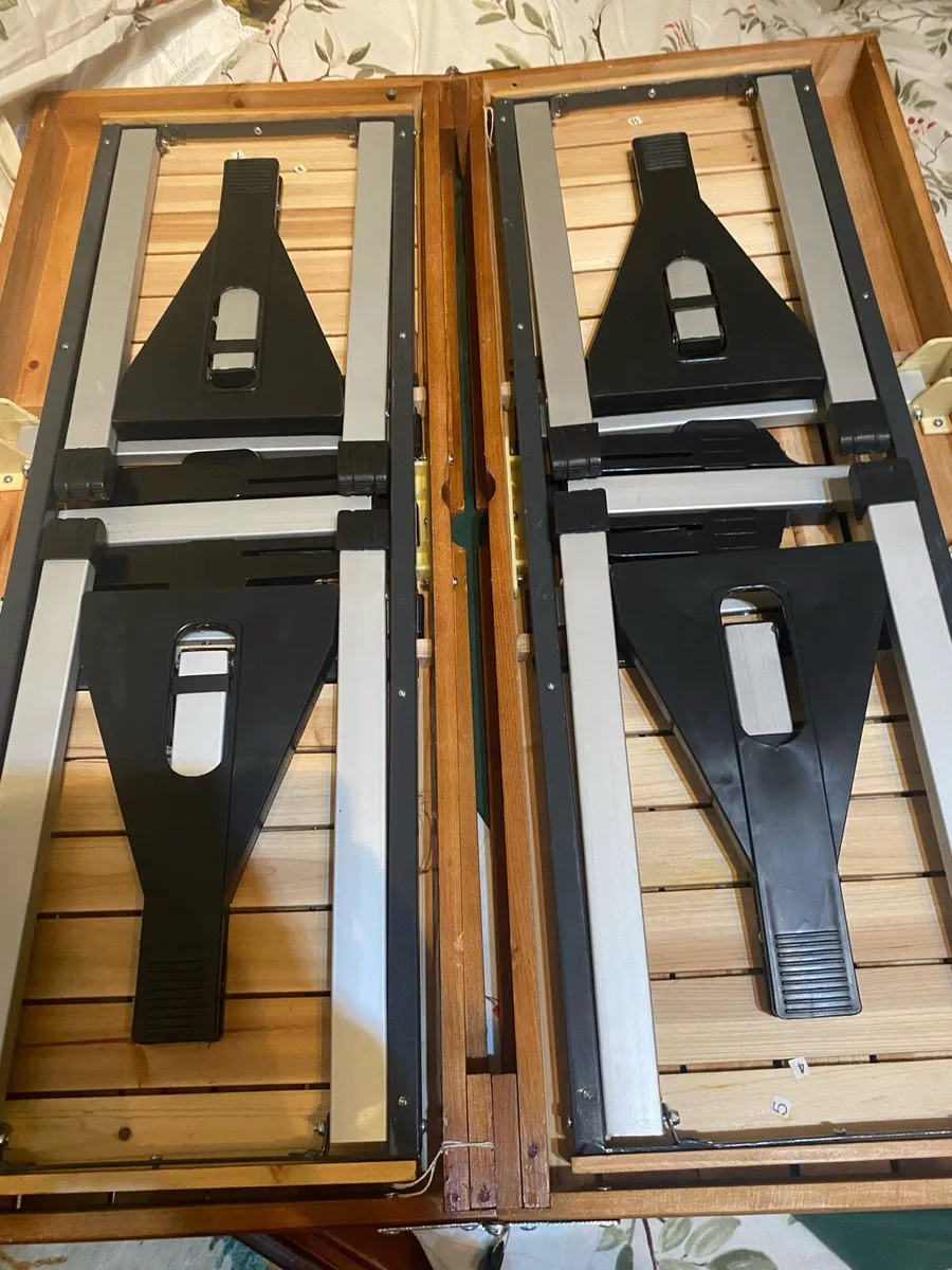 Portable Timber Picnic Table Unit - Image 2