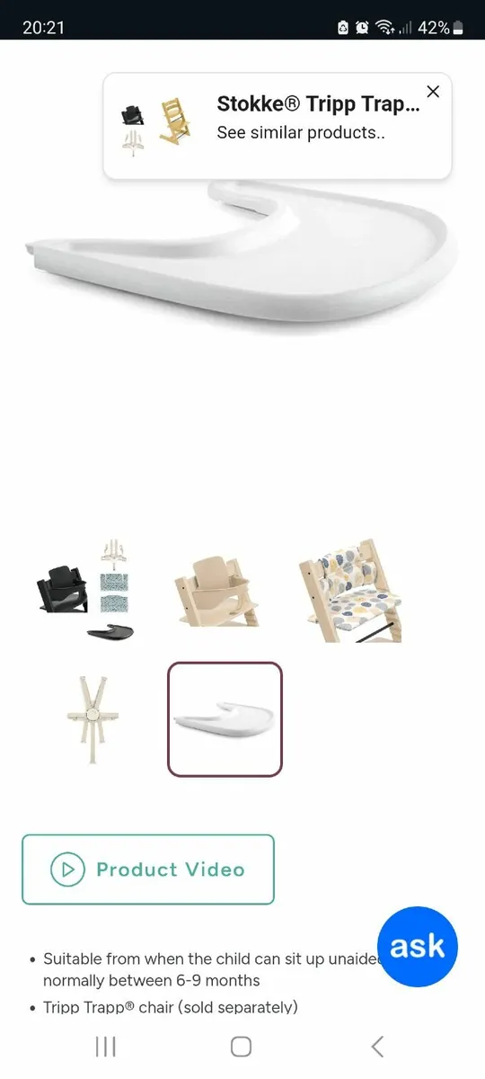 Tripp Trapp feeding bundle accessories - Image 3