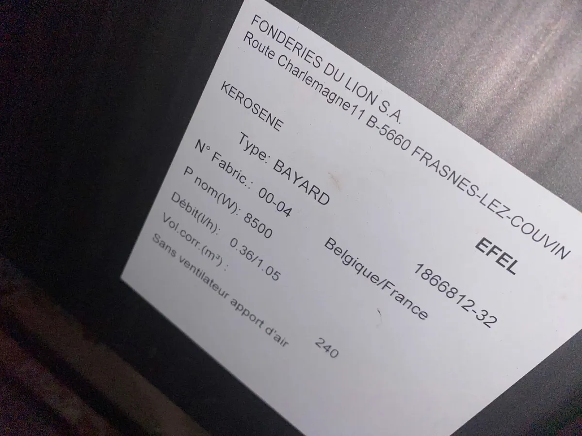 Oil Efel Dry 8.5KW Stove - Image 4