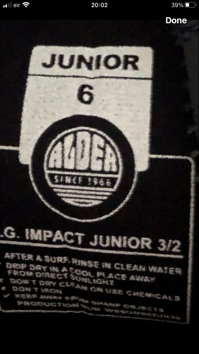 Boys wetsuit age 6 €10 - Image 3