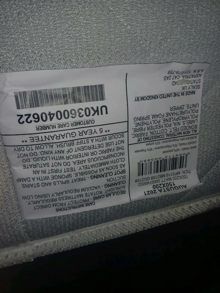 5ft KING SIZE MATTRESS - Image 2