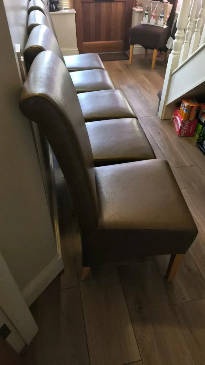 5 dining table chairs - Image 2
