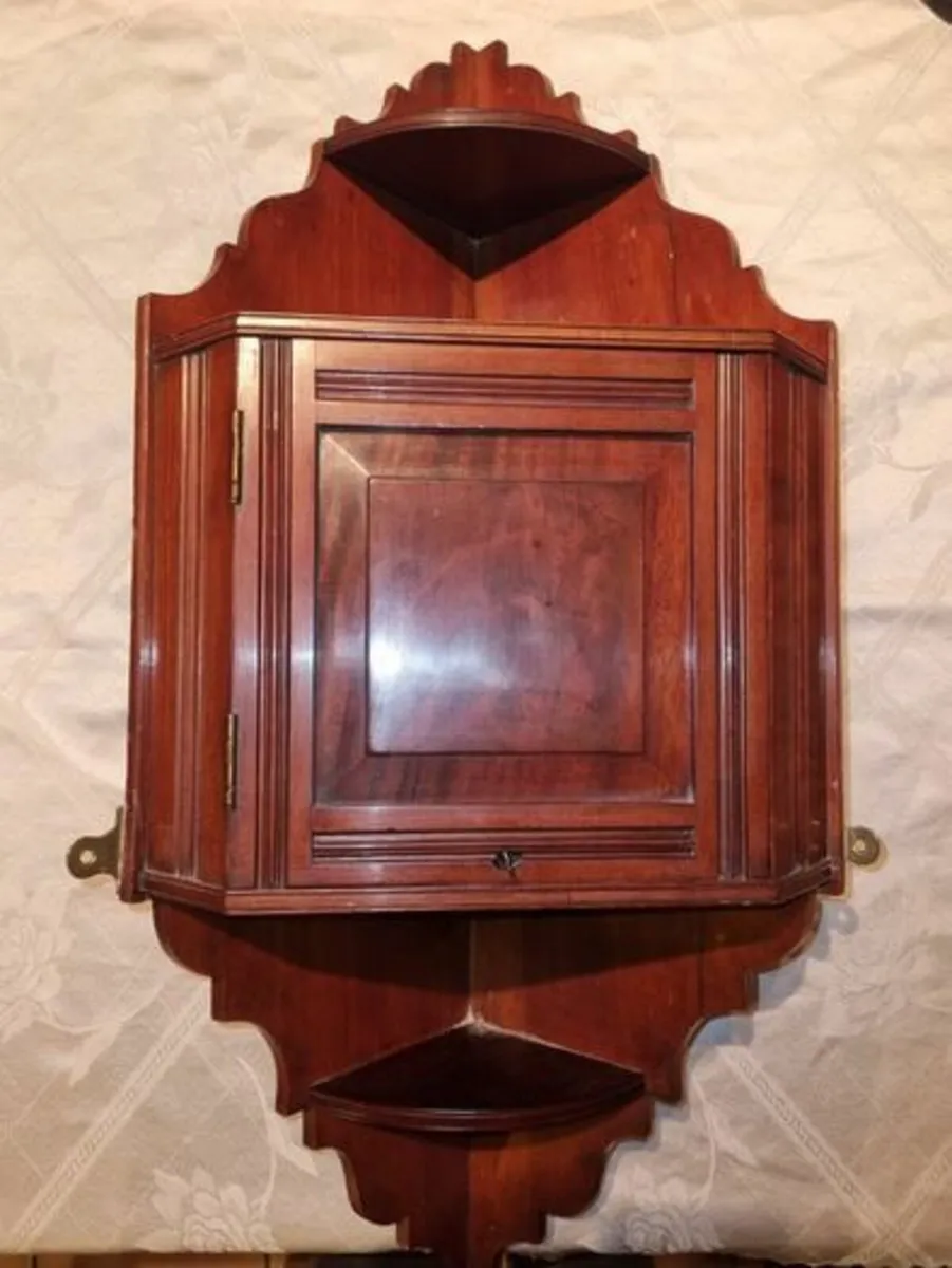 Vintage corner wall cabinet - Image 1