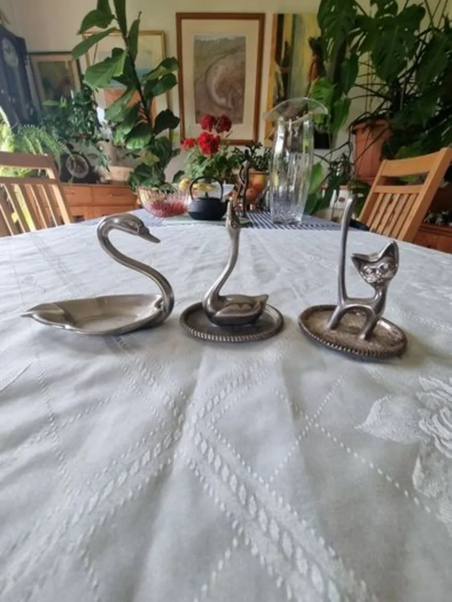 Three vintage silver plated pieces set - Image 1