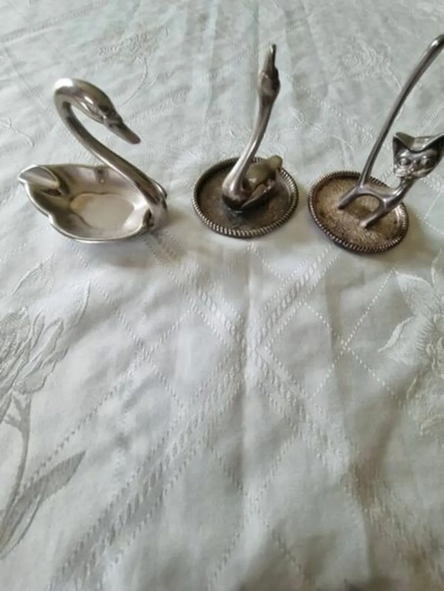 Three vintage silver plated pieces set - Image 2