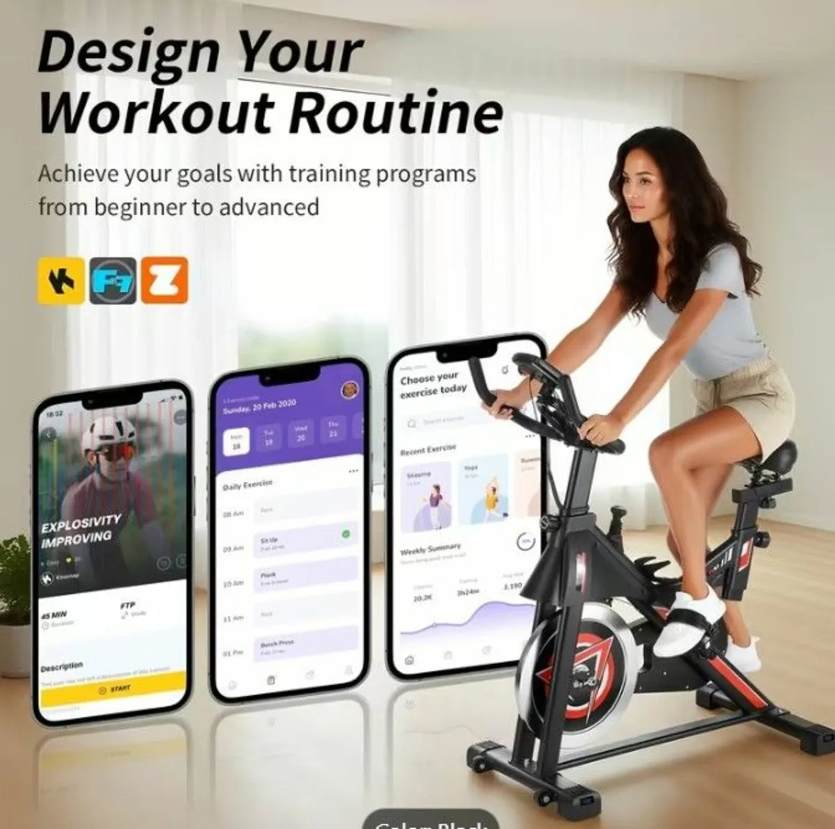 Exercise Bike Indoor Cycling Bike with Silent Belt - Image 4