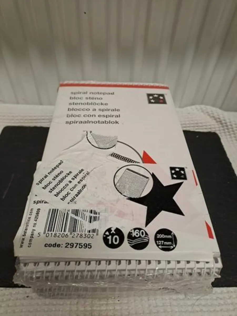 10 pack of spiral notepads - Image 1