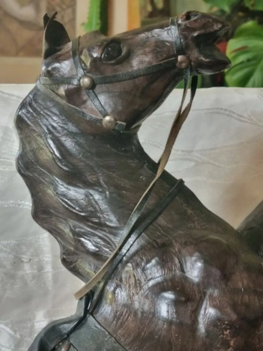 Vintage Leather Horse Liberty Of London - Image 4
