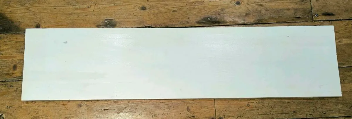 5 X IKEA painted timber shelves with brackets - Image 3