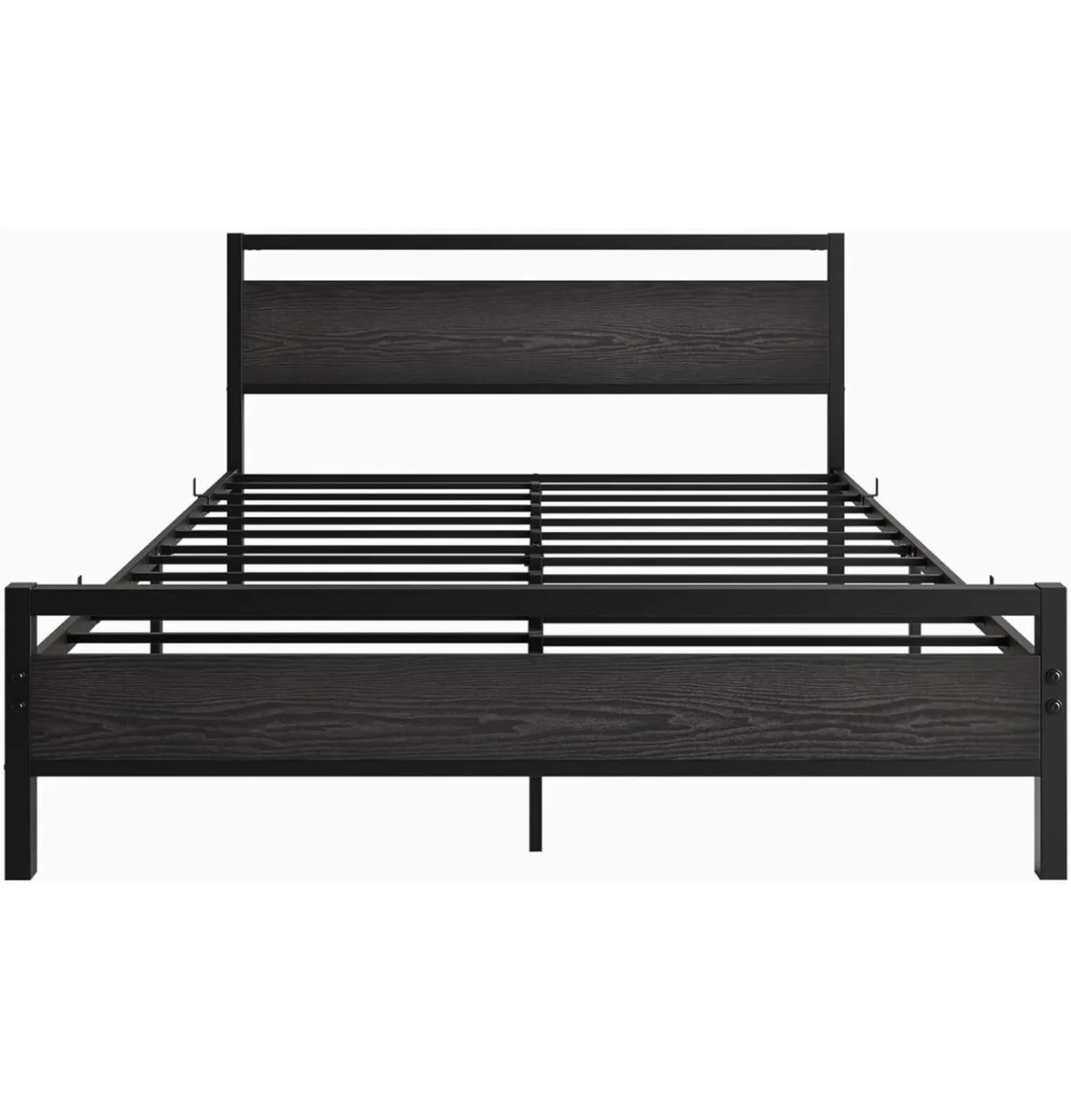 King Size Bed Frame with Wood Headboard,Heavy Duty - Image 3