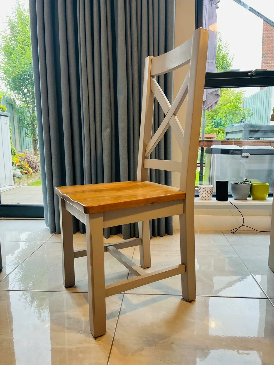 Dining Chairs - 2 EZ Living Furniture Oak Chairs - Image 2