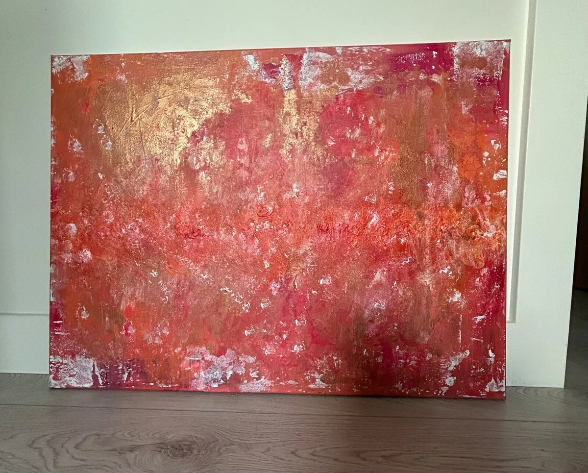 “Embers of down “ abstract painting - Image 1