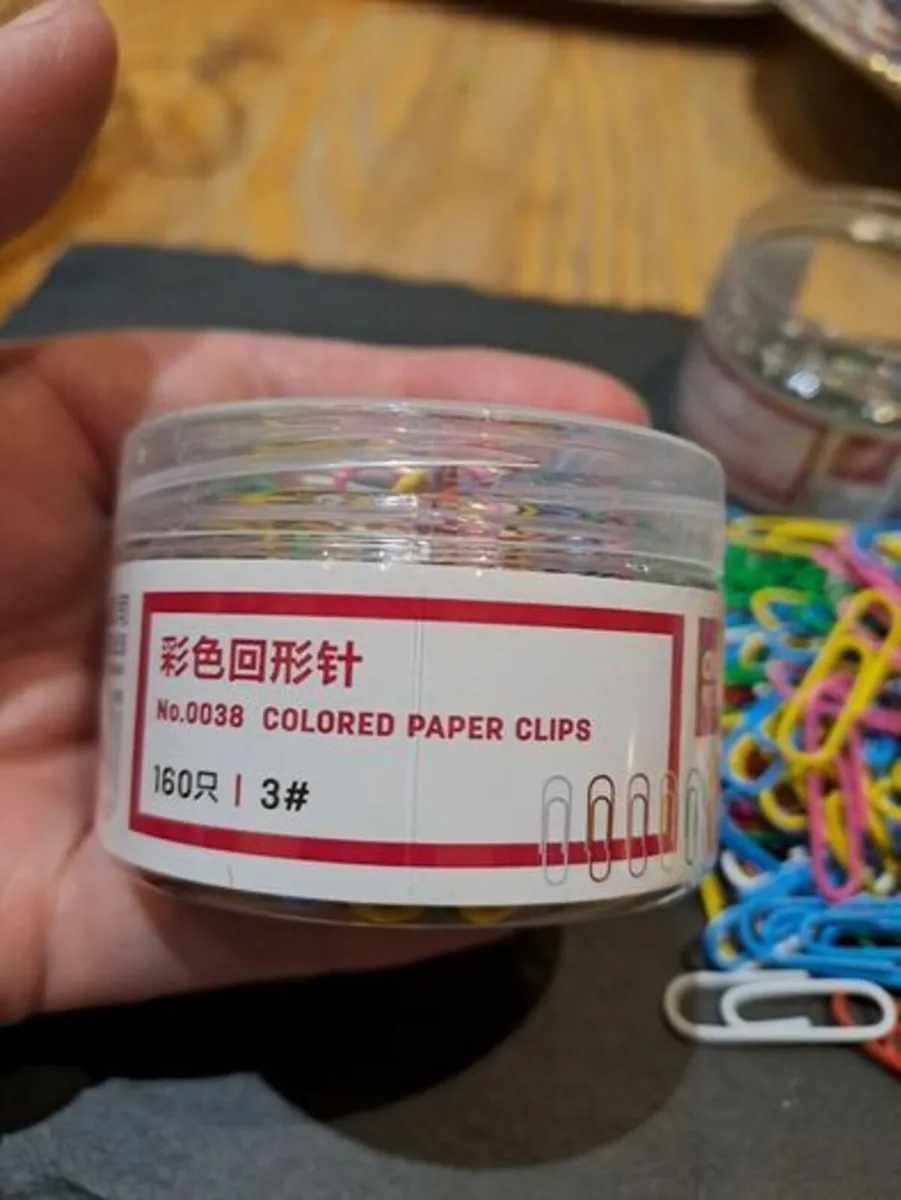 160 coloured Paper clips - Image 4