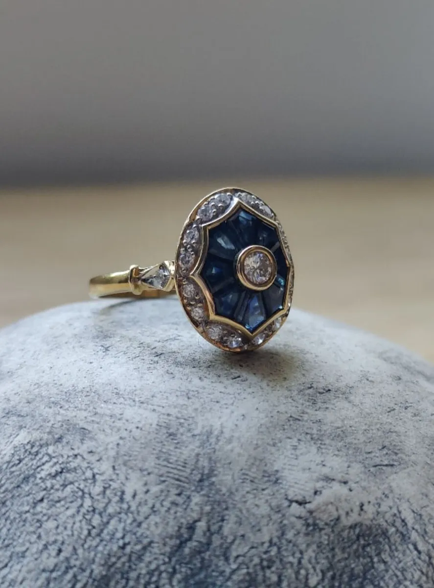 18k sapphire ring - Image 3