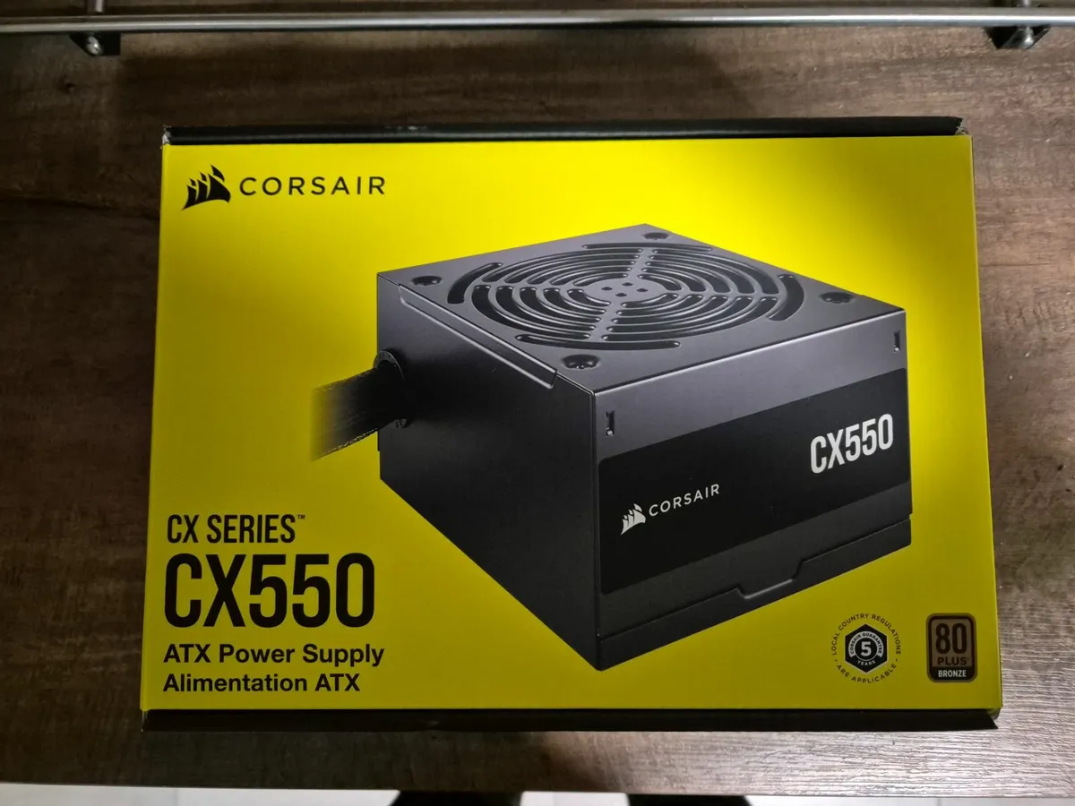 Corsair CX550 550W 80 Plus Bronze Power Supply - Image 1
