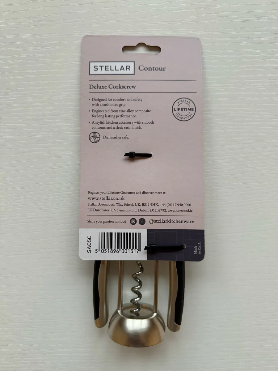 Brand new Stellar deluxe corkscrew, bottle opener - Image 2