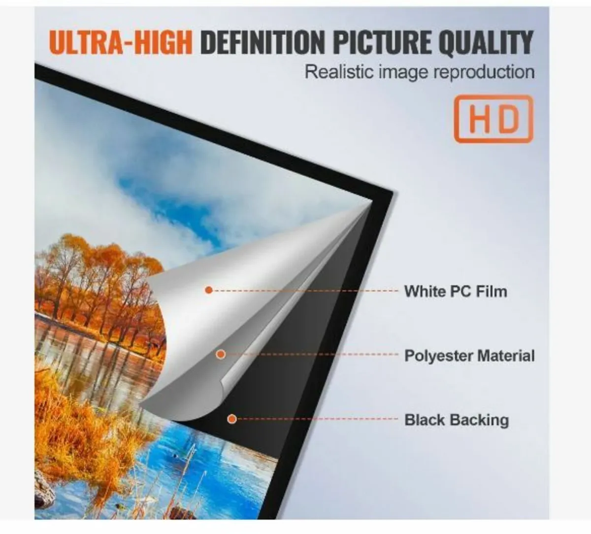 110Inch Diagonal Projector Screen - Image 2